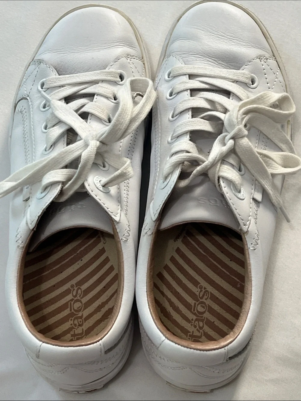 Taos Footwear White Leather Plim Soul Lux Sneakers